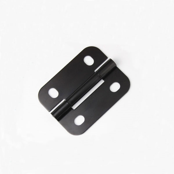 4x3 inch black powder coated steel hinge pair