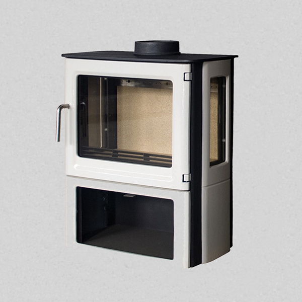 80% Efficiency Eco Design Fires 8KW Output Indoor Wood Burning Stove