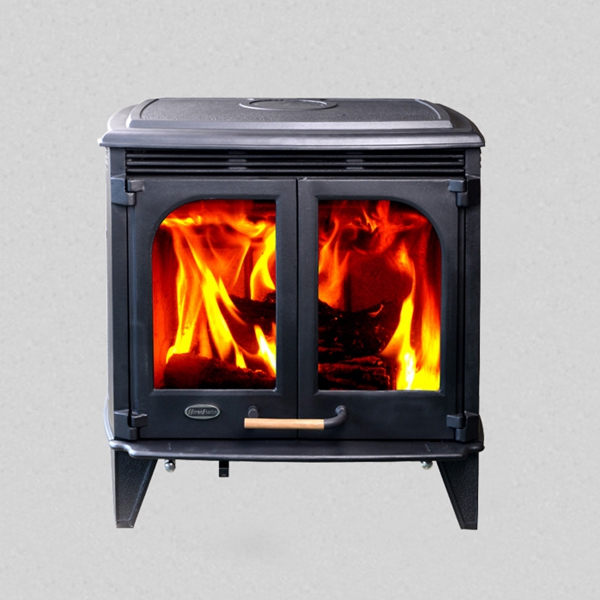EPA Approved Factory Direct Black Modern Style Extra-Large Freestanding Wood Burning Stove Fireplace