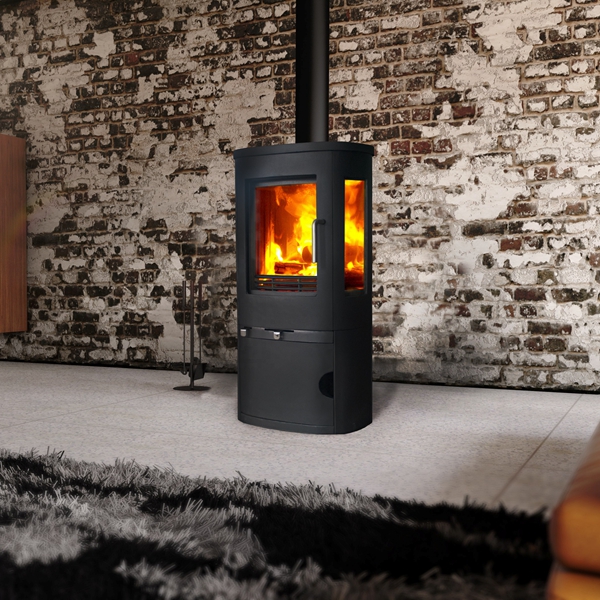 Model 61- LD Freestanding Steel Wood Heating Stove 6KW with Log Store Ecodesign Fireplace