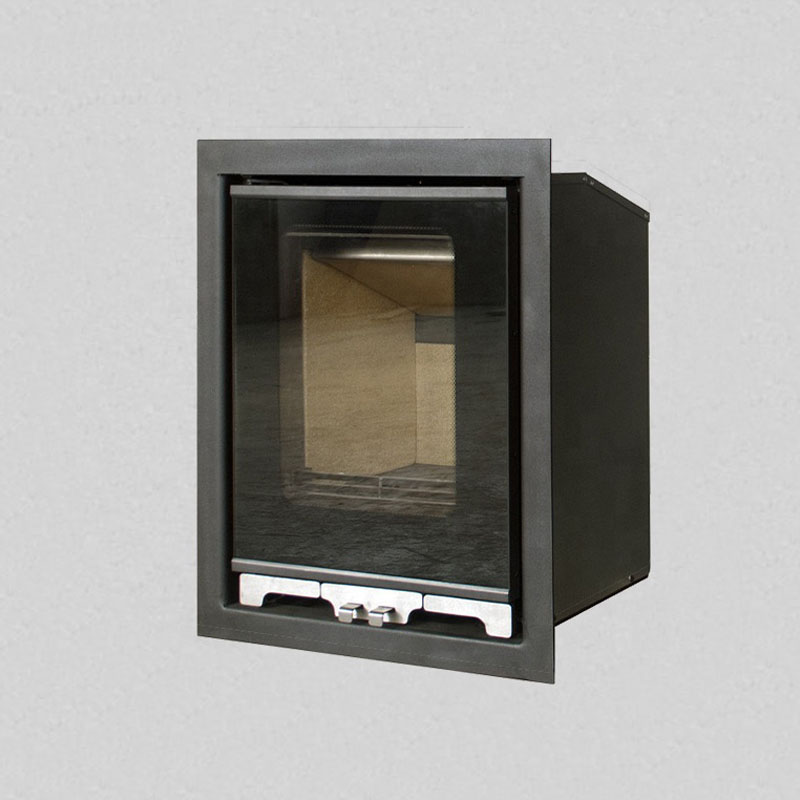 Fireplace Insert Eco Design Wood Stove HiFlame Model 5-I For ISH 2019 With 80% effciency