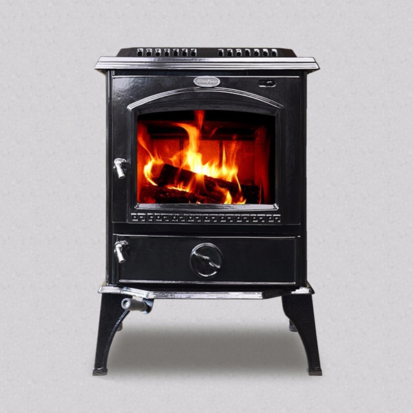 Hot selling excellent wood coal burning stove with CE certification 717UE Black